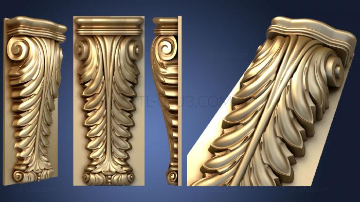 Cornice - 3D model for CNC machine